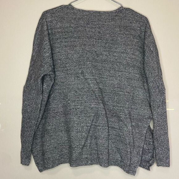 Babaton | Aritzia Gray Marled Wool/Linen Blend Pocket V-Neck Sweater Size XXS/XS - Picture 5 of 5